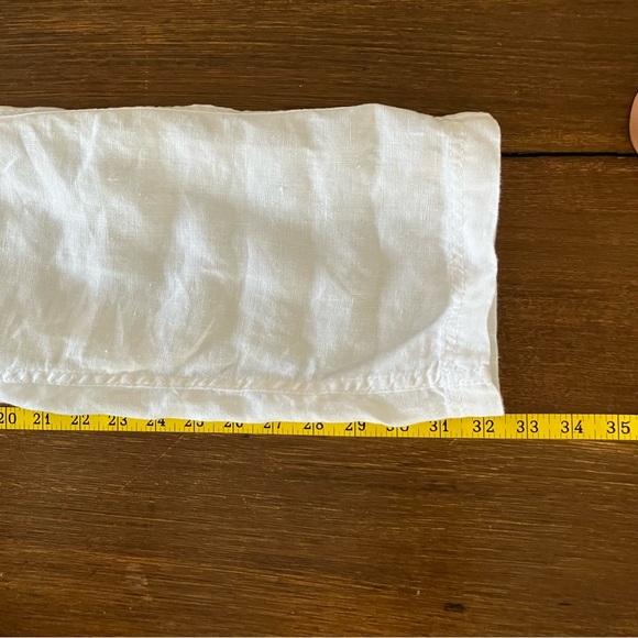 Pure White Linen Pants - Picture 9 of 10